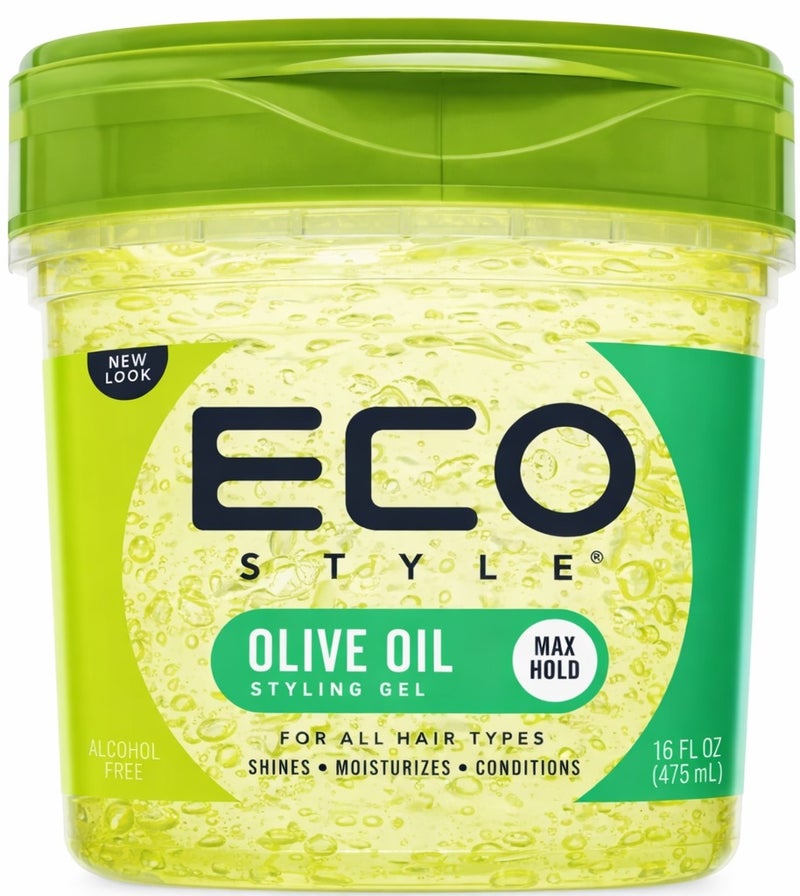 Eco Style Gel with Olive Oil ––473ml Curl Control & Edge Styling Gel for Natural Hair | No Flake, No Alcohol - Image 1